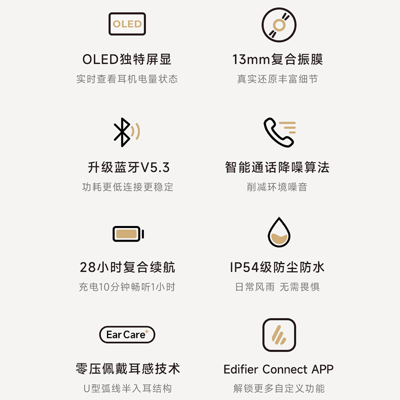  漫步者云听蓝牙耳机