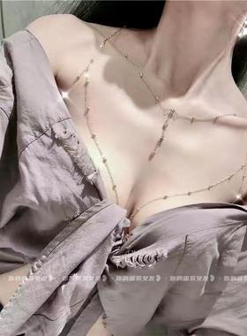 身体链胸链全身性感比基尼bikini立体后背链露背装配饰body chain
