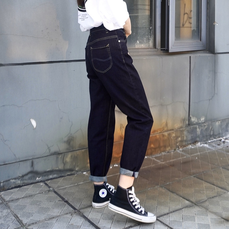 梨形身材微胖老爹大码胖妹妹哈伦裤 惜熙萱牛仔裤