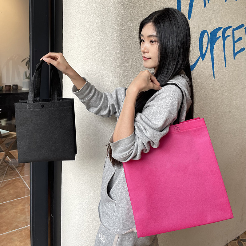 服装店手提袋子女装母婴衣服用无纺布暗扣购物包装礼品袋定制LOGO,淘宝优惠券,粉丝福利购,淘宝优惠卷