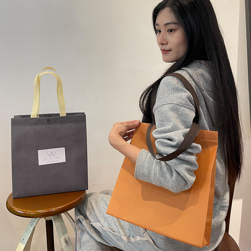 服装店手提袋子女装母婴衣服用无纺布暗扣购物包装礼品袋定制LOGO,淘宝优惠券,粉丝福利购,淘宝优惠卷