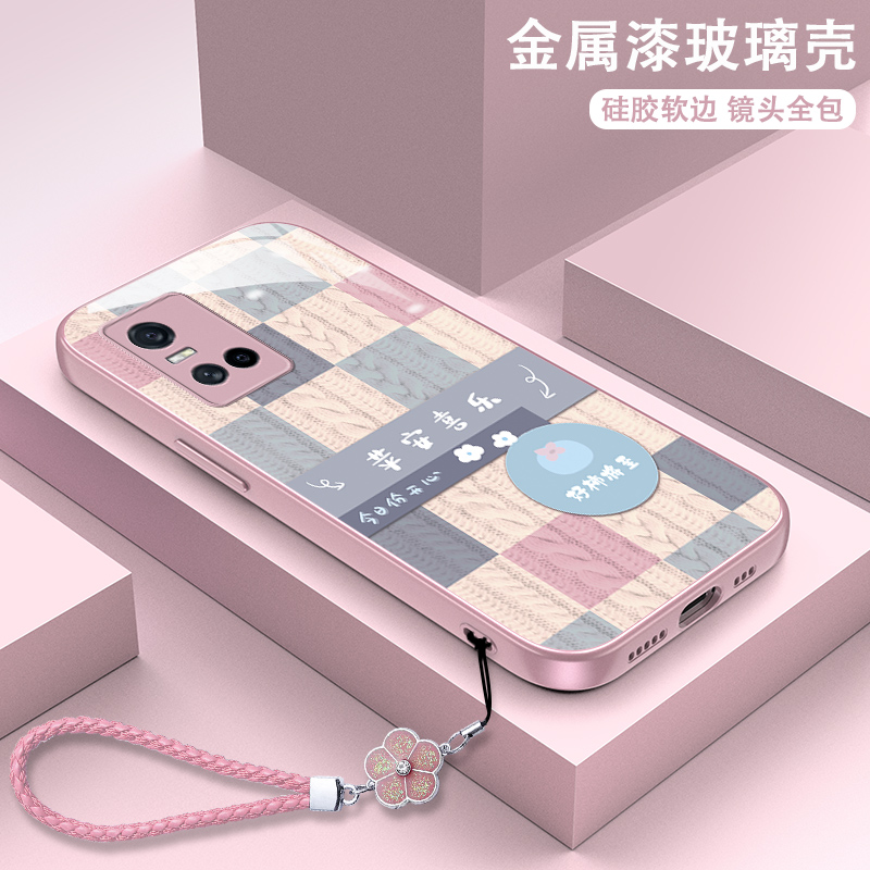 适用vivoS10的手机壳vivo S10E玻璃Pro全包vivoV23E带挂绳v23e高级感vⅰvos防摔vivis硅胶vovos保护套女por - 图1