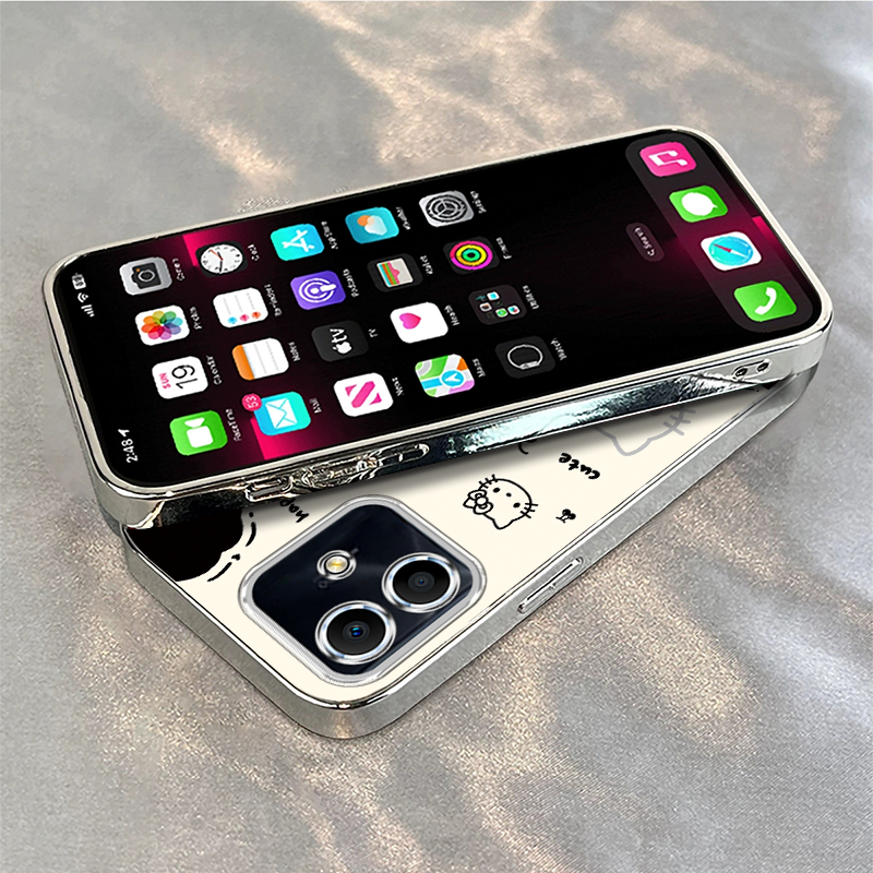 适用于荣耀Play6C手机壳荣耀Play6T新款可爱女款全包软壳电镀银卡通可爱软壳超薄 - 图2