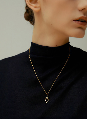 小众字母艺术原创吊坠