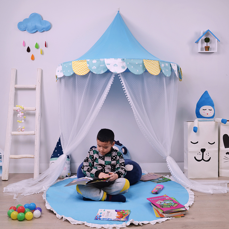 室内公主女孩男宝宝家用角儿童帐篷 雪斌玩具儿童帐篷/游戏屋