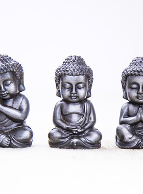 中式禅意创意释迦摩尼如来佛像小摆件家居客厅桌面手工工艺品