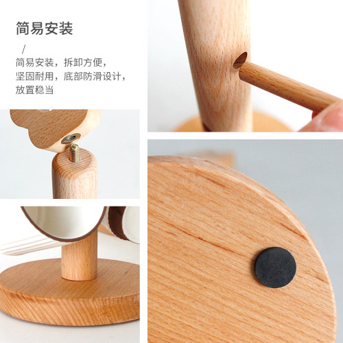 北欧入户挂钥匙架家用钥匙置物架展示架玄关桌面实木收纳创意摆件 - 图3