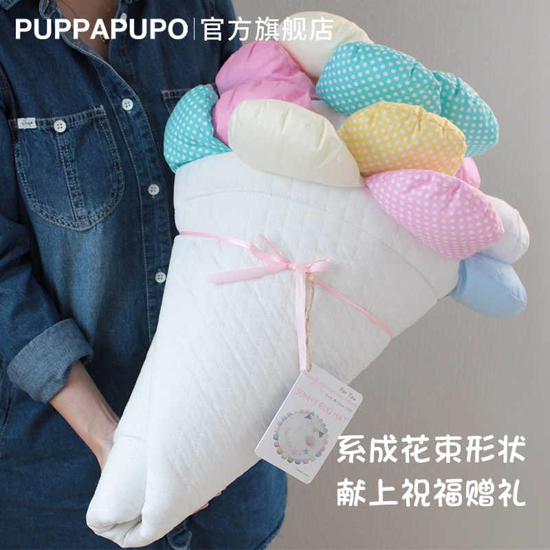 puppapupo日本ins太阳花宝宝地垫 puppapupo爬行垫