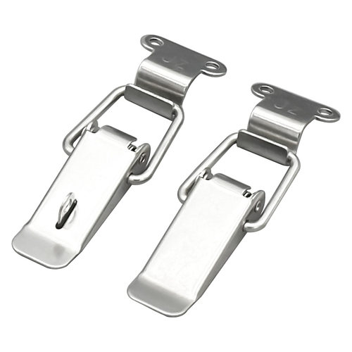 304不锈钢90度箱扣搭扣工具箱包锁扣挂钩卡扣专用扣锁弹簧鸭嘴扣 - 图3