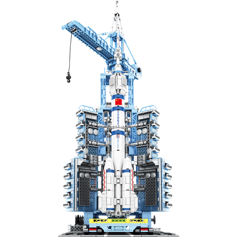 神舟十二号航天飞机儿童火箭模型积木宇航员拼装益智男孩玩具礼物 - 图2