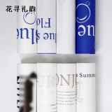 花寻礼韵 Простота сеть красная бумага английская печать Kleyine Blue Rose Clower Package Packet Букет цветок Art Baohua