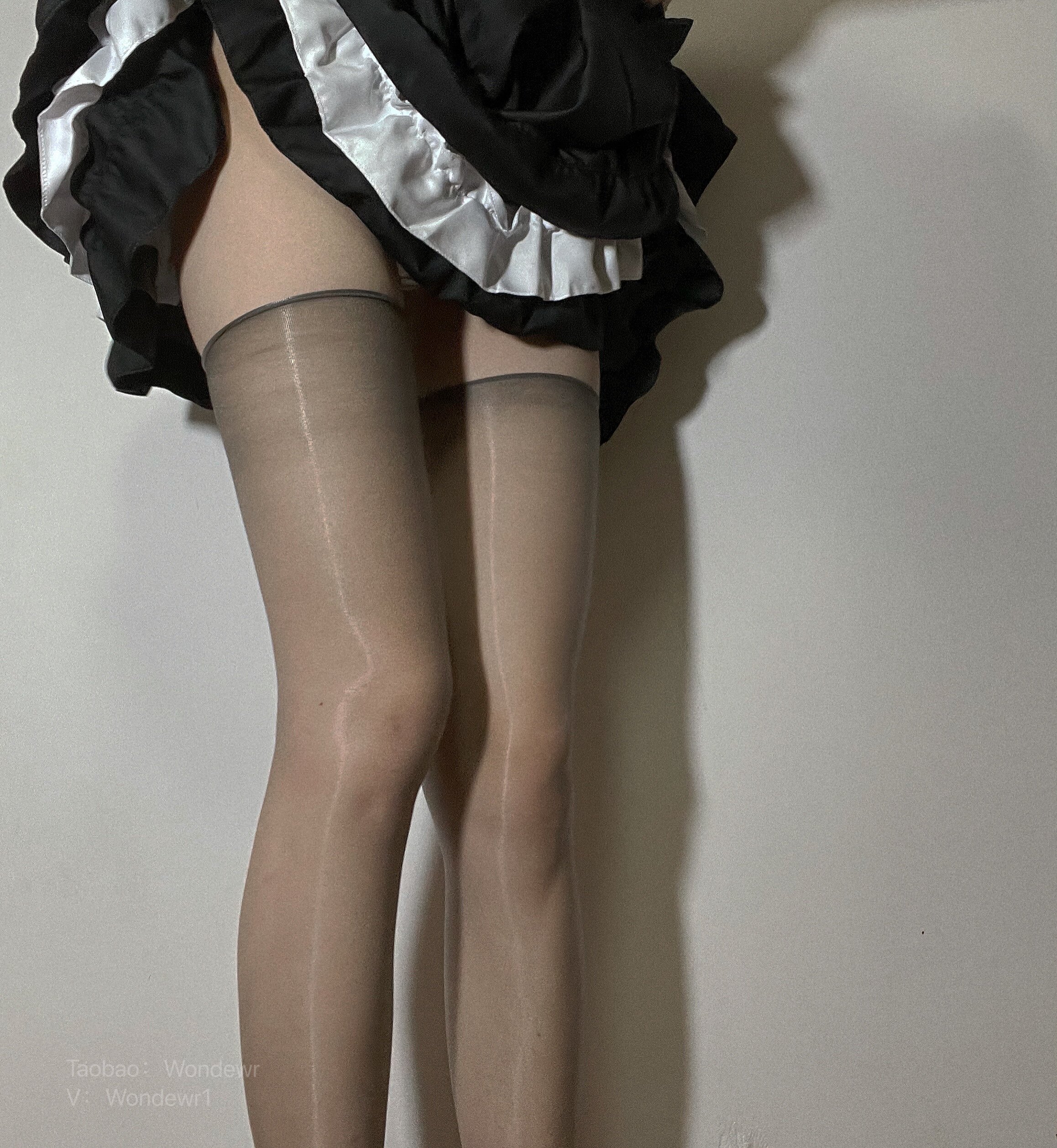 Wondewr:高弹力油亮丝袜超薄油光性感过膝大腿袜无边长筒舒适柔软,淘宝优惠券,粉丝福利购,淘宝优惠卷