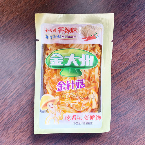 金大州香辣金针菇510g约26袋散装小包装金大洲即食下饭菜零食小吃 - 图1