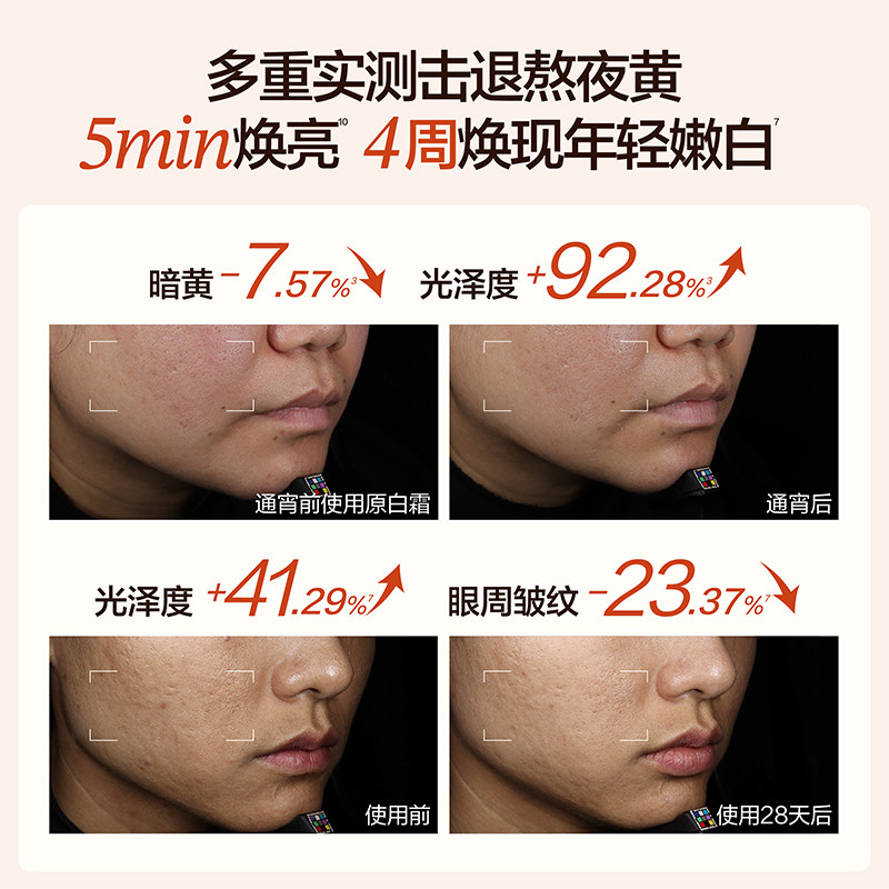 HBN原白霜美白面霜熊果苷淡斑精华霜保湿补水祛斑清爽修护女