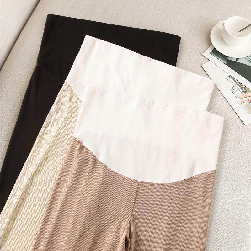 孕妇裤春夏外穿休闲阔腿裤孕妇裤子 萌皮猫孕妇阔腿裤