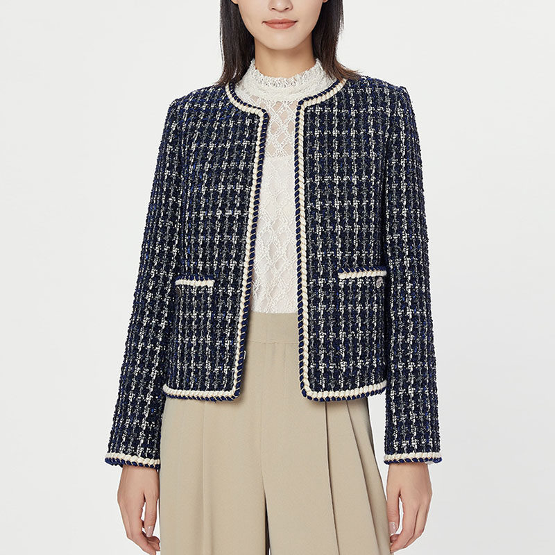 阿玛施旗舰店官网2020秋新款短外套 简妍芙短外套