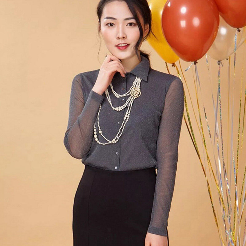 阿玛施旗舰店官网2020春夏打底衫 简妍芙衬衫