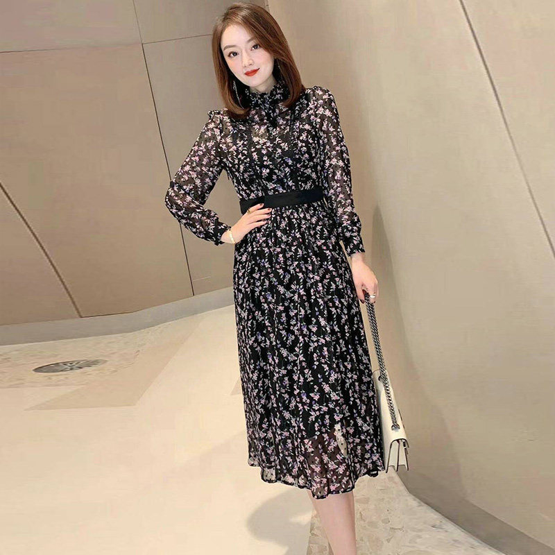 阿玛施旗舰店官网2020春秋连衣裙 简妍芙连衣裙