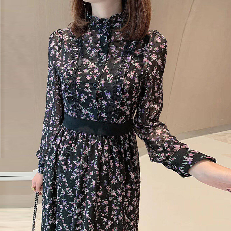 阿玛施旗舰店官网2020春秋连衣裙 简妍芙连衣裙