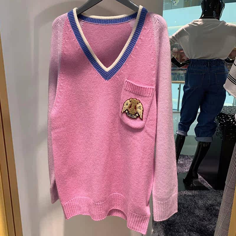 阿玛施旗舰店官网2020秋冬新款毛衣 简妍芙毛针织衫