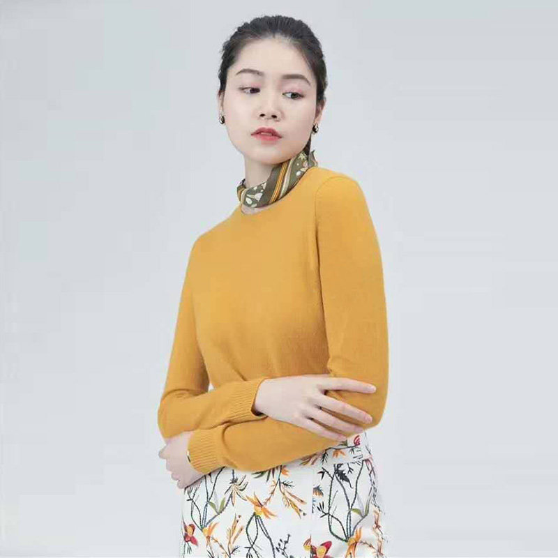 阿玛施旗舰店官网2020秋羊绒毛衣 简妍芙毛针织衫