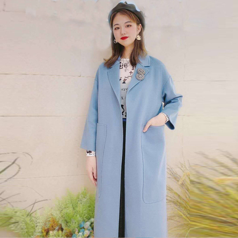 阿玛施旗舰店官网正品2020秋冬新款 简妍芙毛呢外套