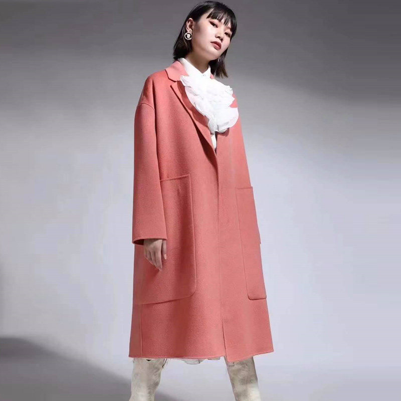 阿玛施旗舰店官网正品2020秋冬新款 简妍芙毛呢外套