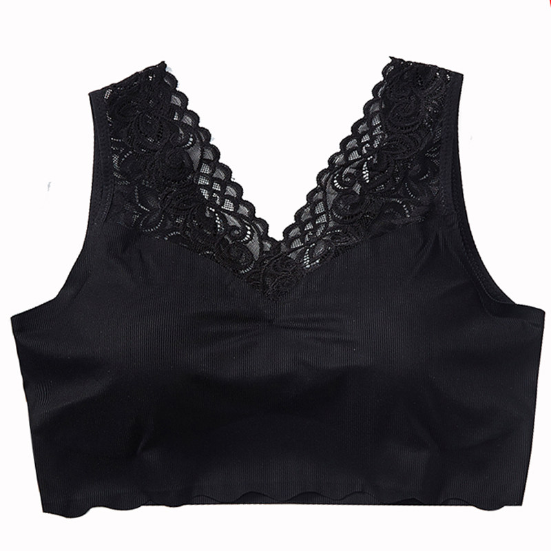 冰丝美背美胸无痕女无钢圈薄款抹胸 倾美城抹胸