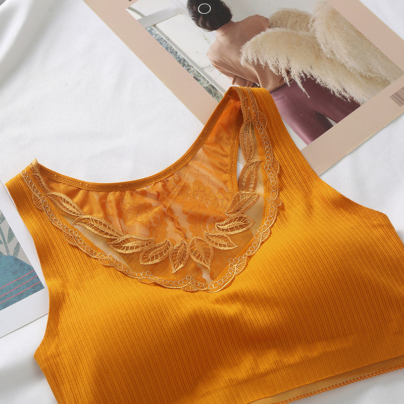 红色美背美胸透明蕾丝聚拢带抹胸 倾美城抹胸