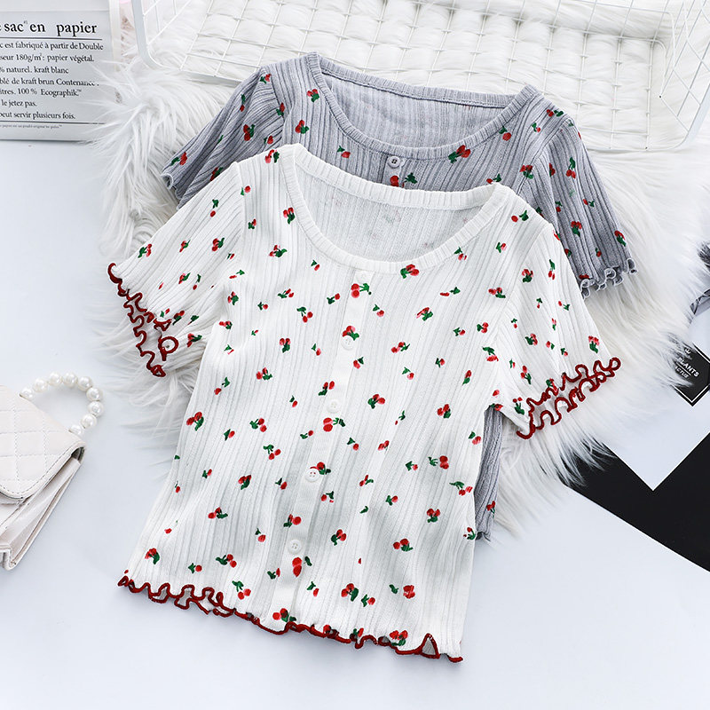 小樱桃温柔风针织秋季2020薄打底衫 秀依媚族毛针织衫