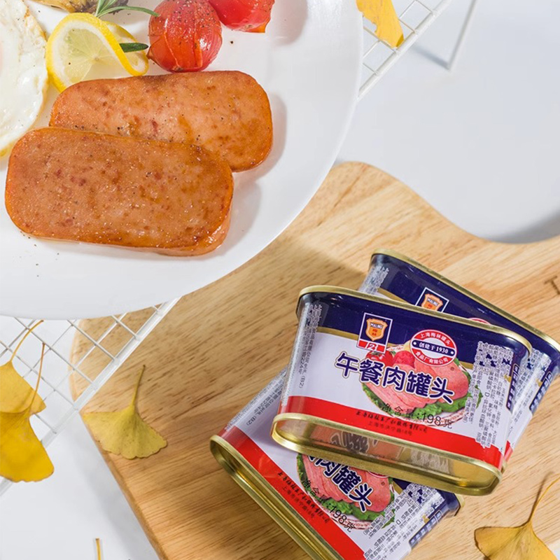 上海梅林经典午餐肉罐头340g肉类即食方便火锅食材三明治速食熟食,淘宝优惠券,粉丝福利购,淘宝优惠卷