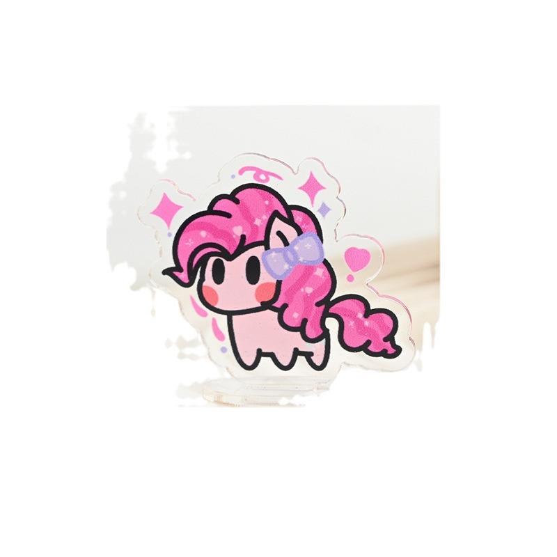 小马宝莉周边红书款漫改立牌亚克力创意小立牌可爱卡通桌面摆件 - 图3