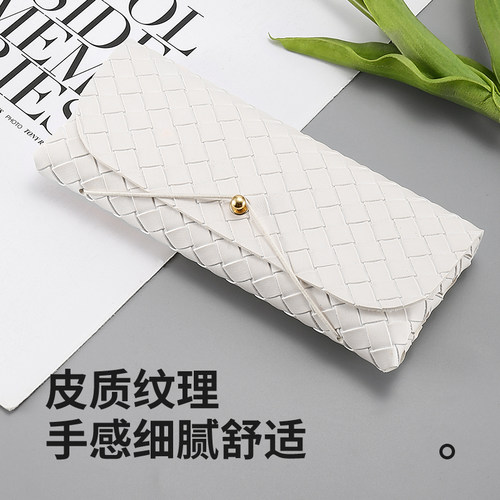 皮质眼镜盒便携收纳盒高级感眼镜袋墨镜包眼睛盒女式太阳镜盒男生 - 图1