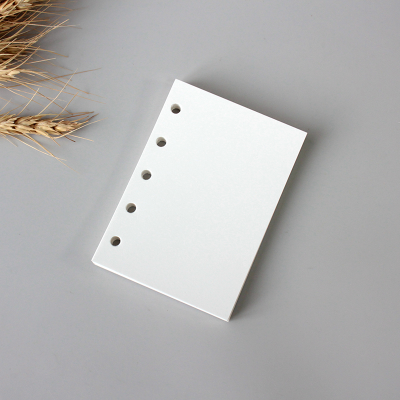 加厚120g纯质纸M5a8a6a5手帐活页纸内页内芯横线方格空白替芯手账本记事本活页内页旅游打卡小本子便携活页芯 - 图3