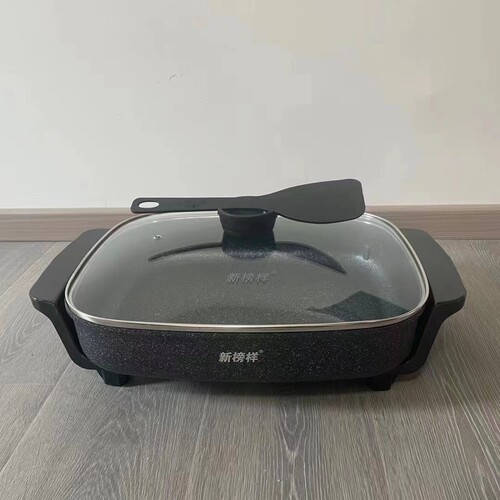 新榜样多功能电热锅麦饭石火锅烤肉锅家用烧烤鱼炉不沾电烤盘韩式 - 图2