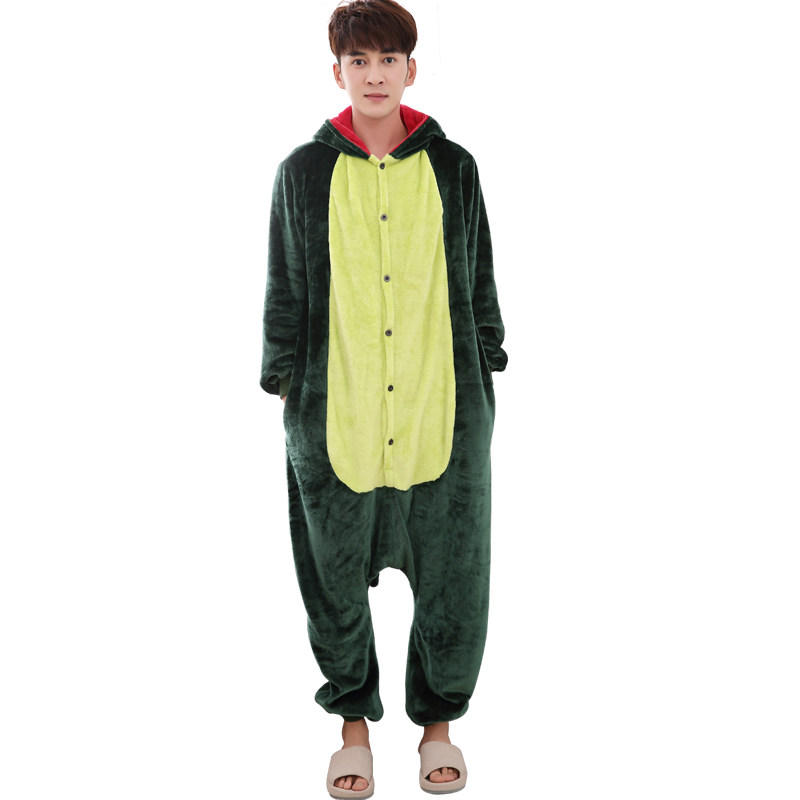 恐龙动物珊瑚绒卡通连体加厚睡衣 安碧曼睡衣/家居服套装