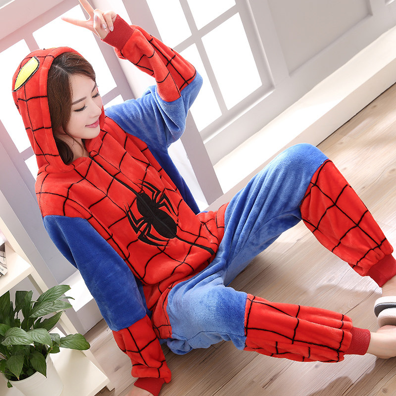 恐龙动物珊瑚绒卡通连体加厚睡衣 安碧曼睡衣/家居服套装