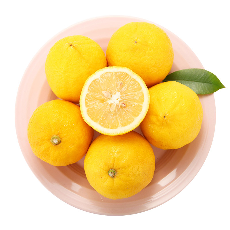 pagoda百果园旗舰店【百果园店】四川尤利克黄柠檬3斤 新鲜当季水果柠檬水0