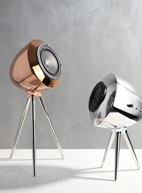 简约现代轻奢不锈钢艺术蓝牙音响摆件样板间售楼处客厅桌面装饰品