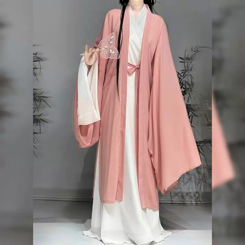 【Feng Sakura】Zhimanting оригинал усовершенствованный широкий прямой подол, высококачественный однотонный ткань, подлинный супер сказочный китайский стиль, древний китайский костюм Han одежда
