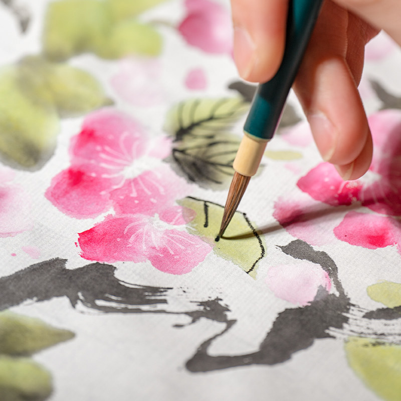 张小凤写意工笔勾线笔白云叶筋笔 张小凤毛笔