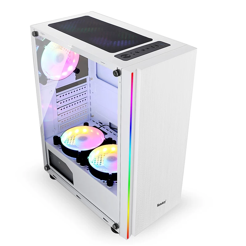 Компьютерный корпус Hangjia Magic Film II с боковой панелью, дверца DIY, полный RGB-подсветкой, водяное охлаждение, ATX, большая станина/корпус, задняя планка