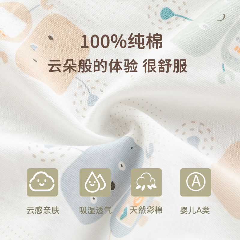 婴儿夏季纯棉幼儿男宝宝无袖哈衣 宝朋连身衣/爬服/哈衣