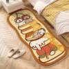 Cute cartoon puppy imitation cashmere bedside blanket