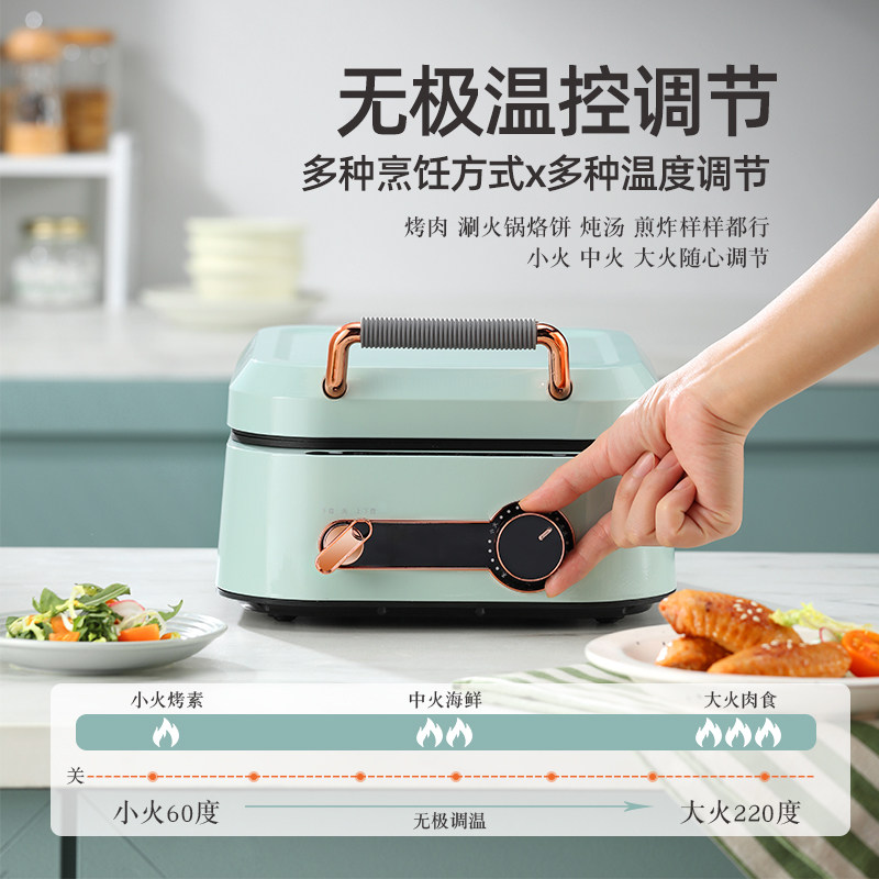 烁宁7cm加深电饼铛家用小型深盘 烁宁电器电饼铛/可丽饼机/薄饼机