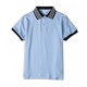 Spot blue primary school uniform short-sleeved polo shirt