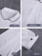 Stretch cotton college British style summer lapel crew neck