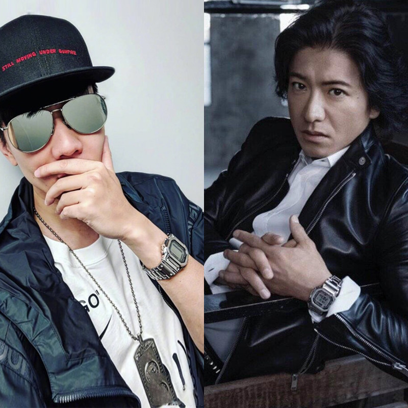 卡西欧35周年金砖银砖小方块太阳能电波手表男GMW-B5000GD-9 1 卡西欧35周年金砖银砖小方块太阳能电波手表男GMW-B5000GD-9 1