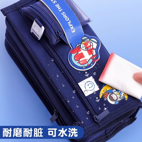 大容量笔袋女孩可爱日系文具袋高颜值小众文具盒ins女生小学生铅笔盒初高中生新款流行女童网红少女儿童笔袋 - 图1