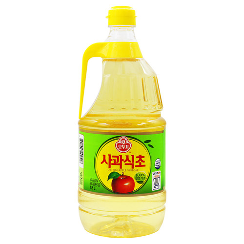 韩国进口不倒翁苹果醋1.8L/瓶料理寿司醋餐饮醋调味醋苹果醋冷面 - 图1
